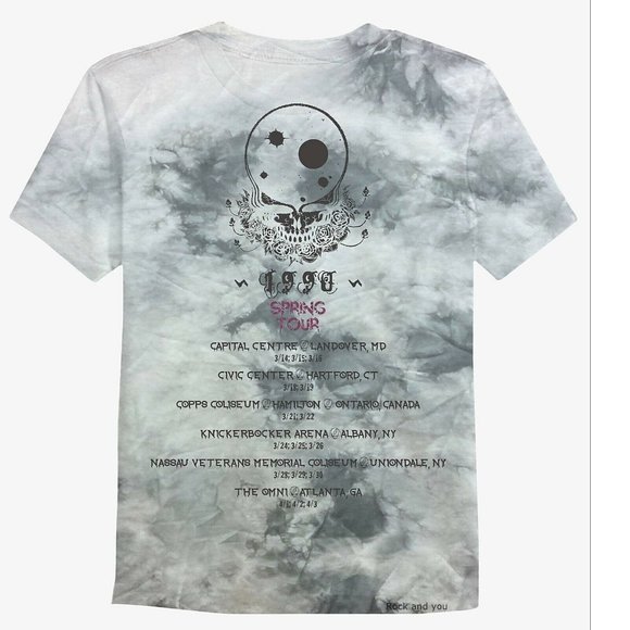 Grateful Dead Spring Tour 1990 Logo Tie Dye rock Official T-Shirt M NWT - Picture 4 of 5